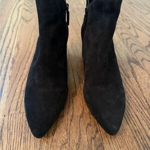 Cole Haan Elyse Black Suede Ankle Booties